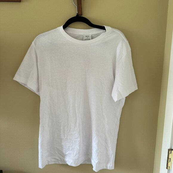 MNG Mens slim fit white tee - Picture 1 of 2